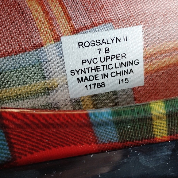 Plaid Women's Rain Boots Lauren Ralph Lauren Size 7B - Picture 8 of 10